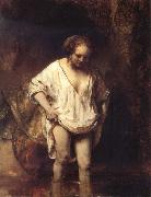 Hendrickje Bathing in a River Rembrandt